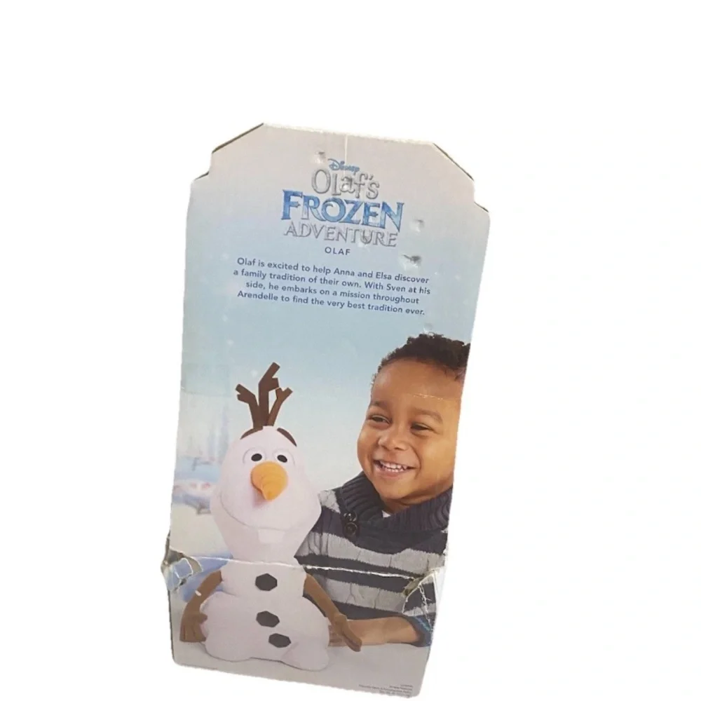 Disney Frozen Olaf Snowman Plush Stuff Toy & Zak Frozen Water Bottle Brand New